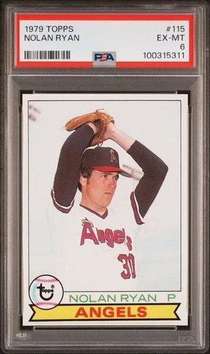1979 Topps #115 - NOLAN RYAN - PSA 6 !!