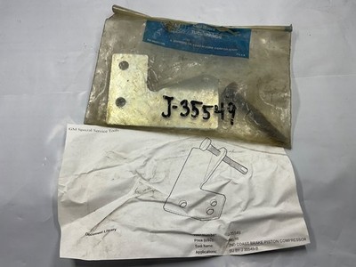 Kent Moore OTC J-35549 GM Service Tool 2nd Coast Brake Piston Compressor