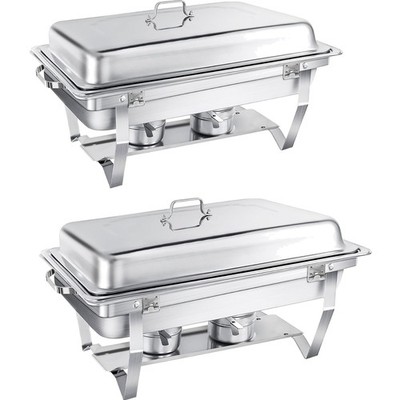 Chafing Dish Buffet Set Edelstahl Warmhaltebehälter 9L Catering Party