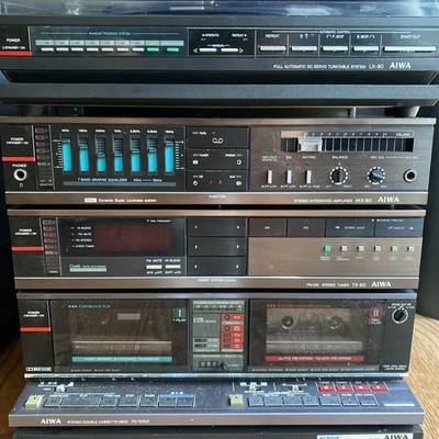 AIWA Audio System Rack RK-X85 Made In Japan Needs Servicing Powers