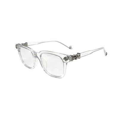   CH   Blue Light Glasses Chrome Style Silver Streetwear Hearts Clear Designer
