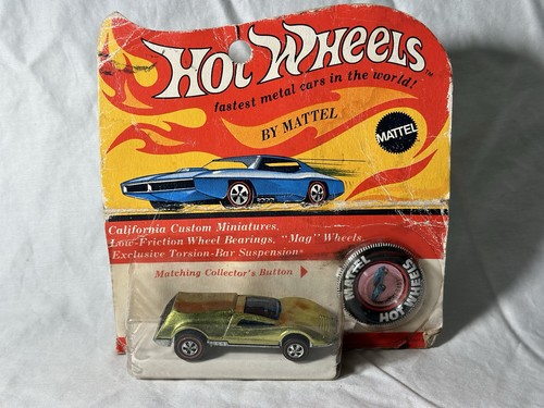 Hot Wheels Redline 1969 - Pulsante Pesi Massimi Furgone Movimento Spilla Originale HK