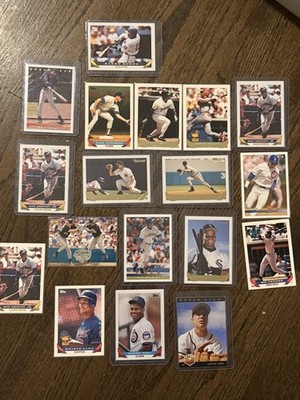 1993 MLB Card Lot, Griffey, Bonds, Sosa, Thomas, Chipper Jones RC