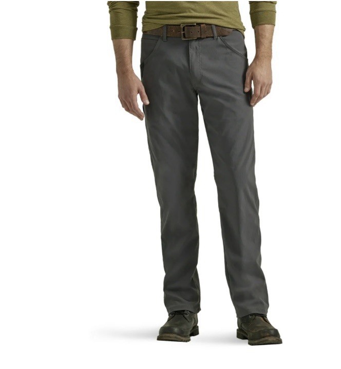 Wrangler Men's Performance Utility Flex Pants Reinforced Knee Gray 32x32