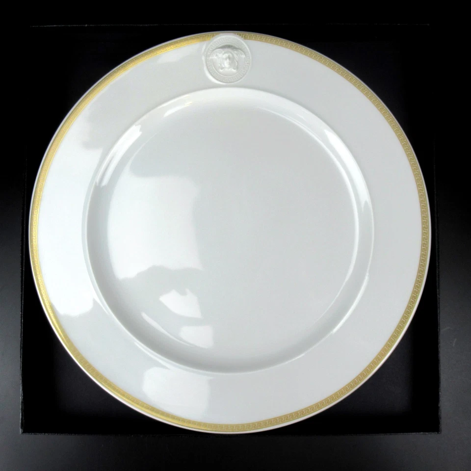 Rosenthal Versace Porzellan Platzteller Serie Ikarus Medaillon Meandre d'Or 31cm