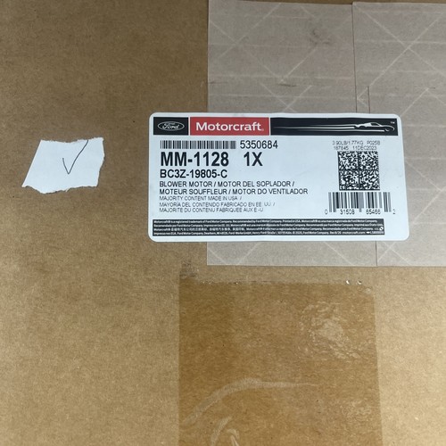 HVAC Blower Motor Motorcraft MM-1128