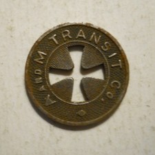 A and M Transit Company (Alliance, Ohio) transit token - OH15D