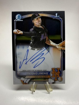2025 Bowman Draft #CPA-AJ Antonio Jimenez Chrome Prospect Autographs Auto