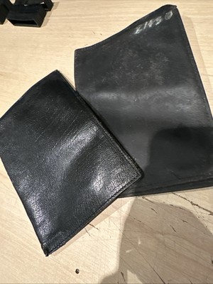 Ex Polizei schwarze Leder Vintage Dokumentenmappen. Gebraucht. Verkauft wie gesehen. V48. 