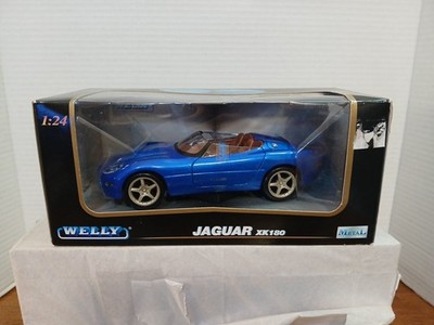WELLY 1:24 Scale Diecast Model JAGUAR XK180 Convertible BLUE