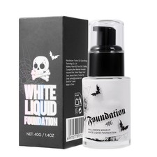 White Liquid Foundation Halloween Ghost Vampire Zombie Face Body Paint Cream