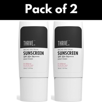 ThriveCo Sonnencreme auf Wasserbasis, Breitspektrum & LSF 50 PA++++, UV A & U...