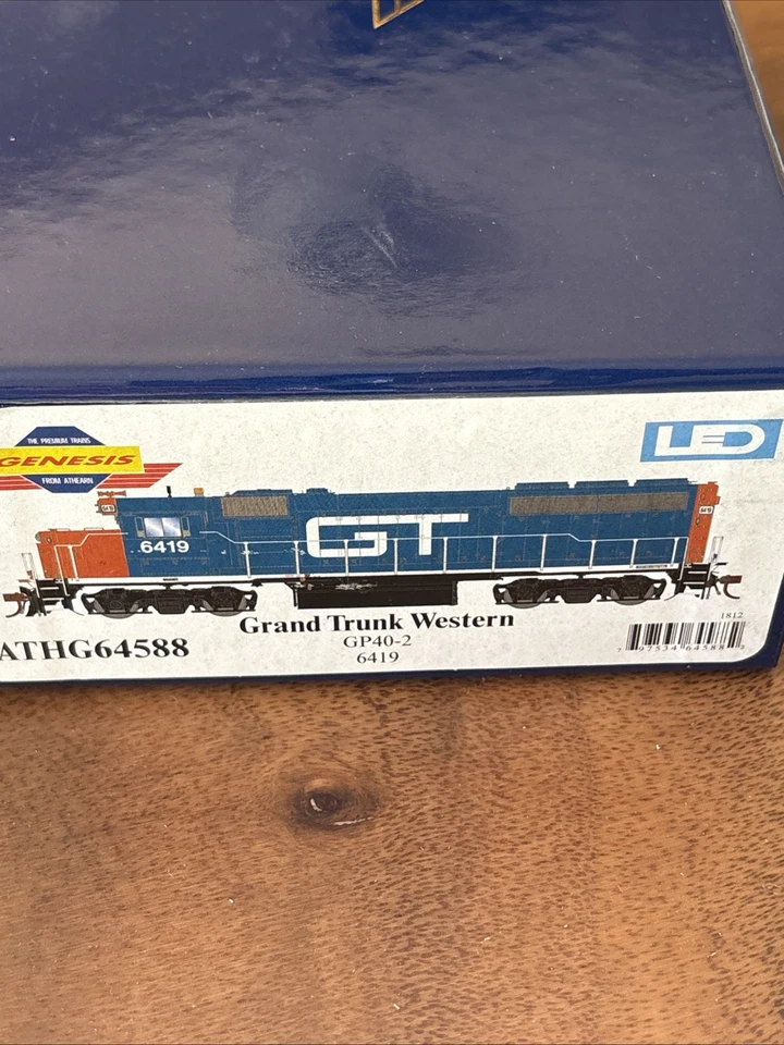 Athearn Genesis HO ATHG64588 M EMD GP40-2 Grand Trunk Western NIB 6419 - Image 2 of 4