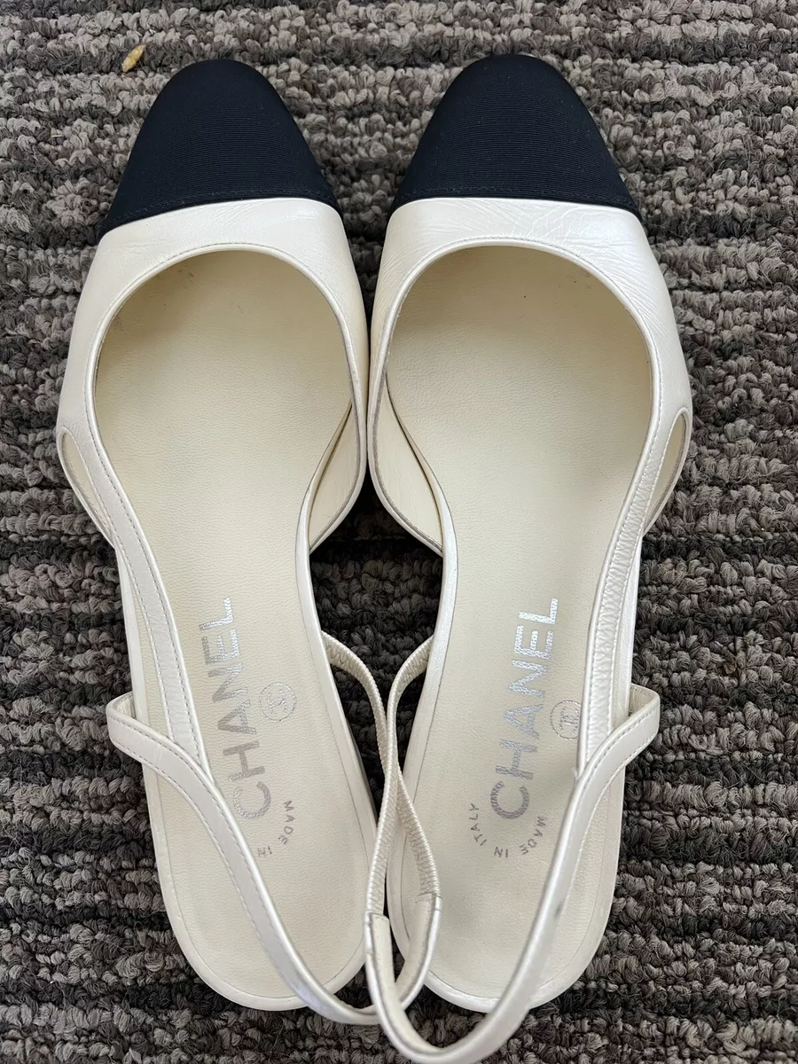 chanel slingback flats for women