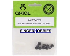 Axial AXI234029 Pivot Ball, Stainless,3x6.8x7.6mm (10): RBX10 HH