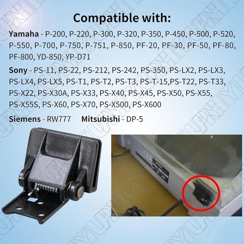 2 Pcs Dust Cover Hinge Turntable Parts Fit for Sony PS-11,PS-22,Yamaha-P-200 - Picture 5 of 5