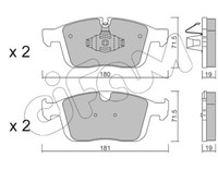 Cifam BremsbeläGe Bremsbelegsatz Vorne Passend FüR Volvo XC60