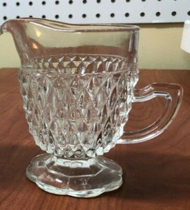 Anchor Hocking Wexford Clear Glass Creamer