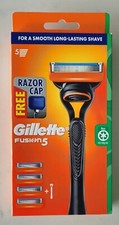 Gillette Fusion 5 Razor Handle + Pack 4 Blade...
