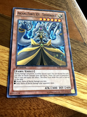 Arcana Force XIV - Temperance BP01-EN151 1st Edition Starfoil Rare