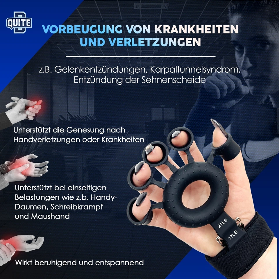 Unterarmtrainer Handtrainer Fingertrainer Hand Grip Fingerhantel - Handexpander - Bild 2 von 4