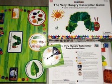 the VERY HUNGRY CATERPILLAR GAME ERIC CARLE ages 3 up 2-4 players UNIVERSITY