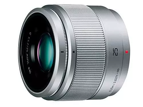 Panasonic Camera Lens LUMIX G 25mm F1.7 ASPH. Silver H-H025-S