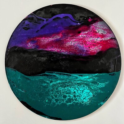 Nordlichter. Helle Abstrakte Malerei. Moderne Kunst, Acryl, Gemälde, Original.