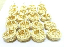 20 pcs Miniature vintage woven wicker rattan basket handmade decor flower supply