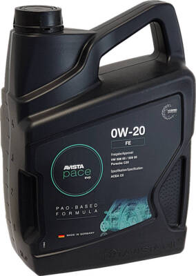 AVISTA pace EVO FE 0W-20 5 Liter vollsynthetisch VW 50800 50900 5L