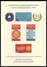 Z_570 Allemagne Jeux Olympiques 1976 FEUILLE MNH