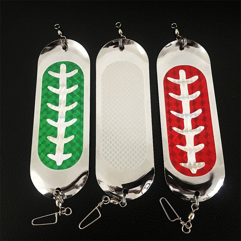 4Pcs Yousya Fishing Dodgers Fishing Flashers for Salmon 24g Throlling