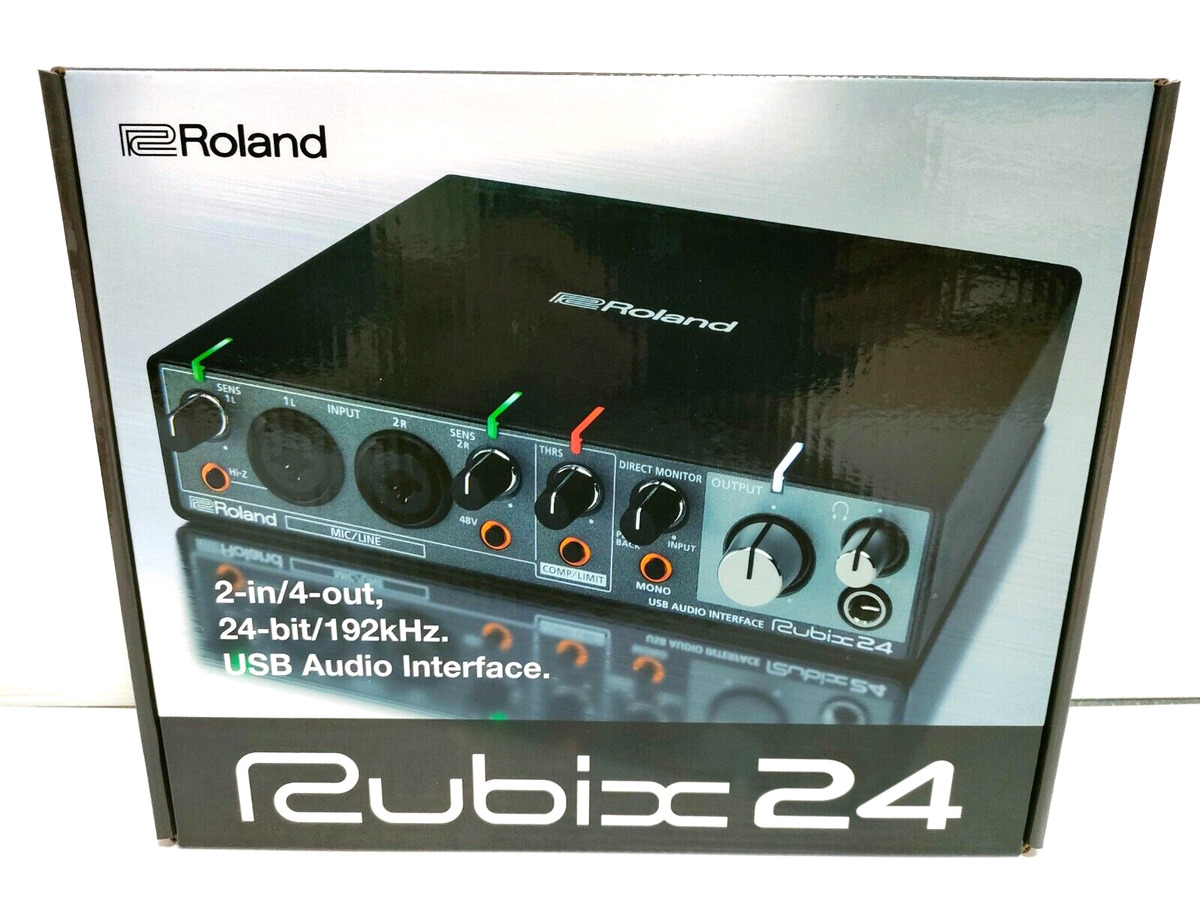 Roland USB Audio Interface Rubix24 2in/4out Cloud Portable Black Music Japan