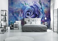 Consalnet Vlies Fototapete Blumen Schlafzimmer Wanddekor Rose 312X219Cm Blau