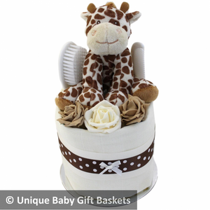 Baby Shower Gift Neutral Nappy Cake Unisex Nappy Cake Baby Gift Set