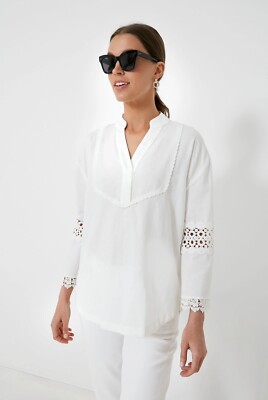 NWT Tuckernuck Blanc Piper Lace Top, S