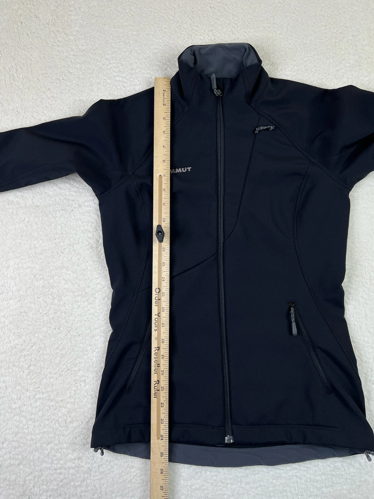 Mammut Soft Shell Jacket Men's XS Black Full Zip Softech Zip Pockets