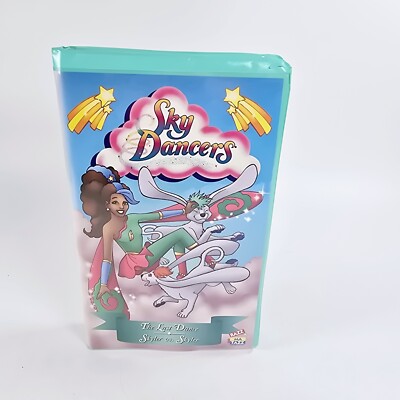 1997 Sky Dancers VHS The Last Dance & Skyler Vs Skyler Teal Clamshell Rare!