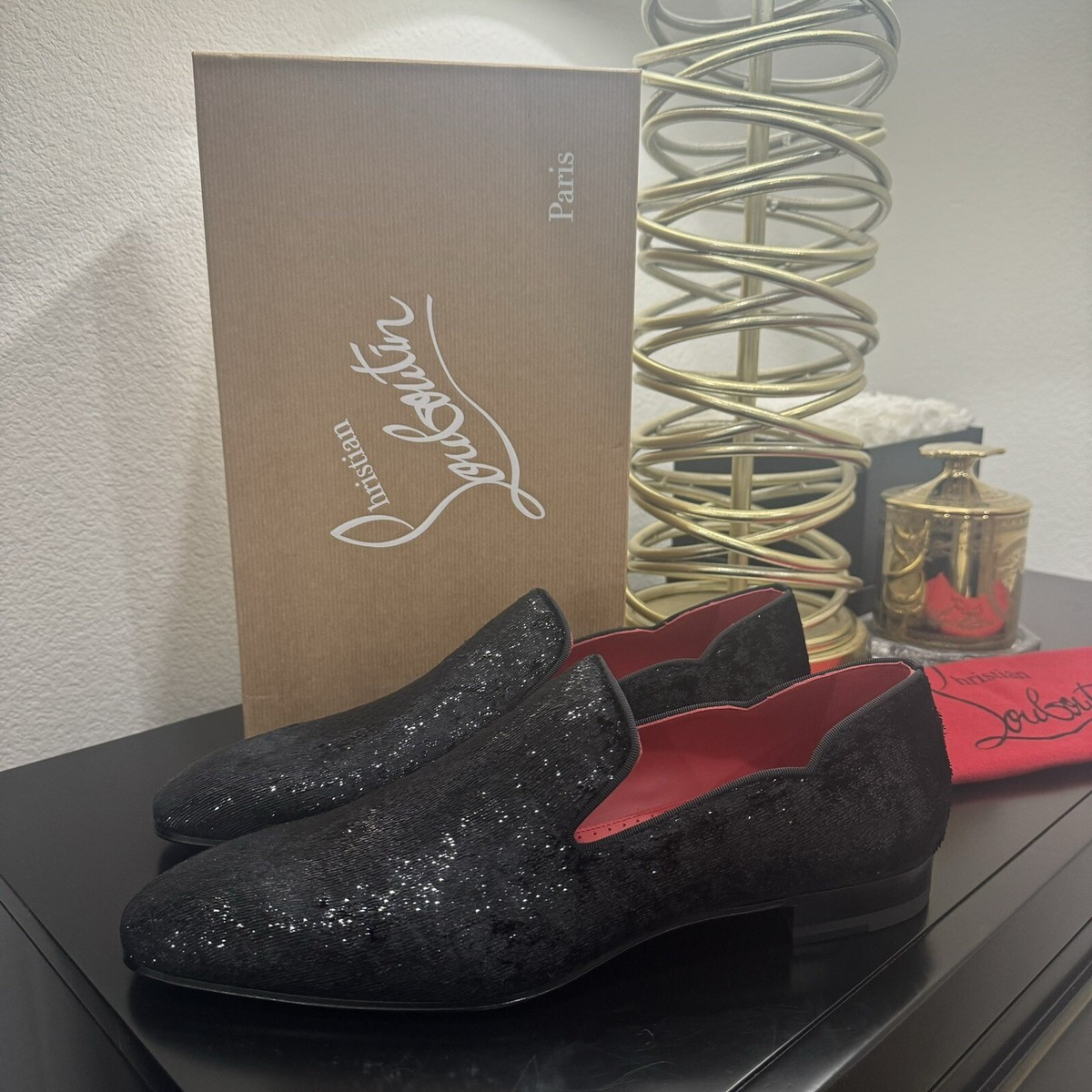 Christian Louboutin ローファー 黒/カラフル Christian Louboutin - Christian Louboutin カラフル ローファー 43 1