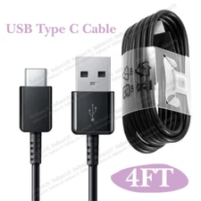 For Samsung Galaxy S24 S23 S22 S21 S20 S10 S9 Fast Charger 4FT USB Type-C Cable
