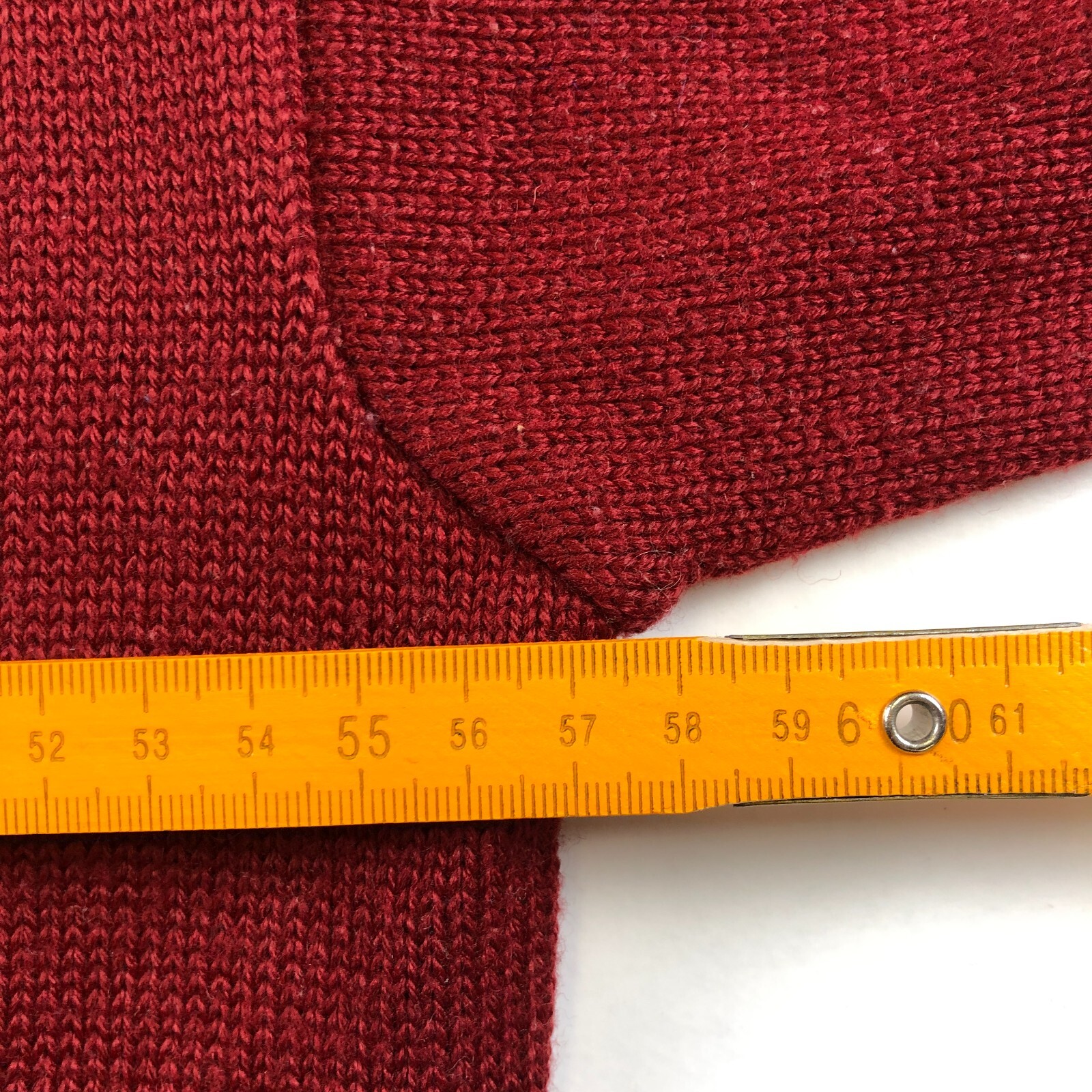 Vintage 90s Yachting Red Wool Mix Jumper Sweater Embroided logo M image 8