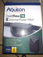 Aqueon QuietFlow 10 E Internal Power Filter 10gal SM