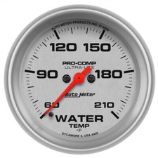 Autometer Ultra-lite 66.7mm Full Sweep Electronic 60-210 Degree F Water Autometer Ultra-lite 66.7mm Full Sweep Electronic 60-210 Degree F Water