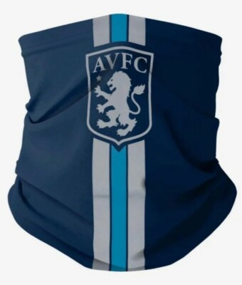 Aston Villa Snood Gesichtsmaske Bandana Multiuse & GRATIS Snood auch Neu Erwachsene