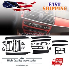 22carbon Fiber Interior Accessories Whole Kit Cover For 08-14 Bmw X5 E70 X6 E71 22carbon Fiber Interior Accessories Whole Kit Cover For 08-14 Bmw X5 E70 X6 E71