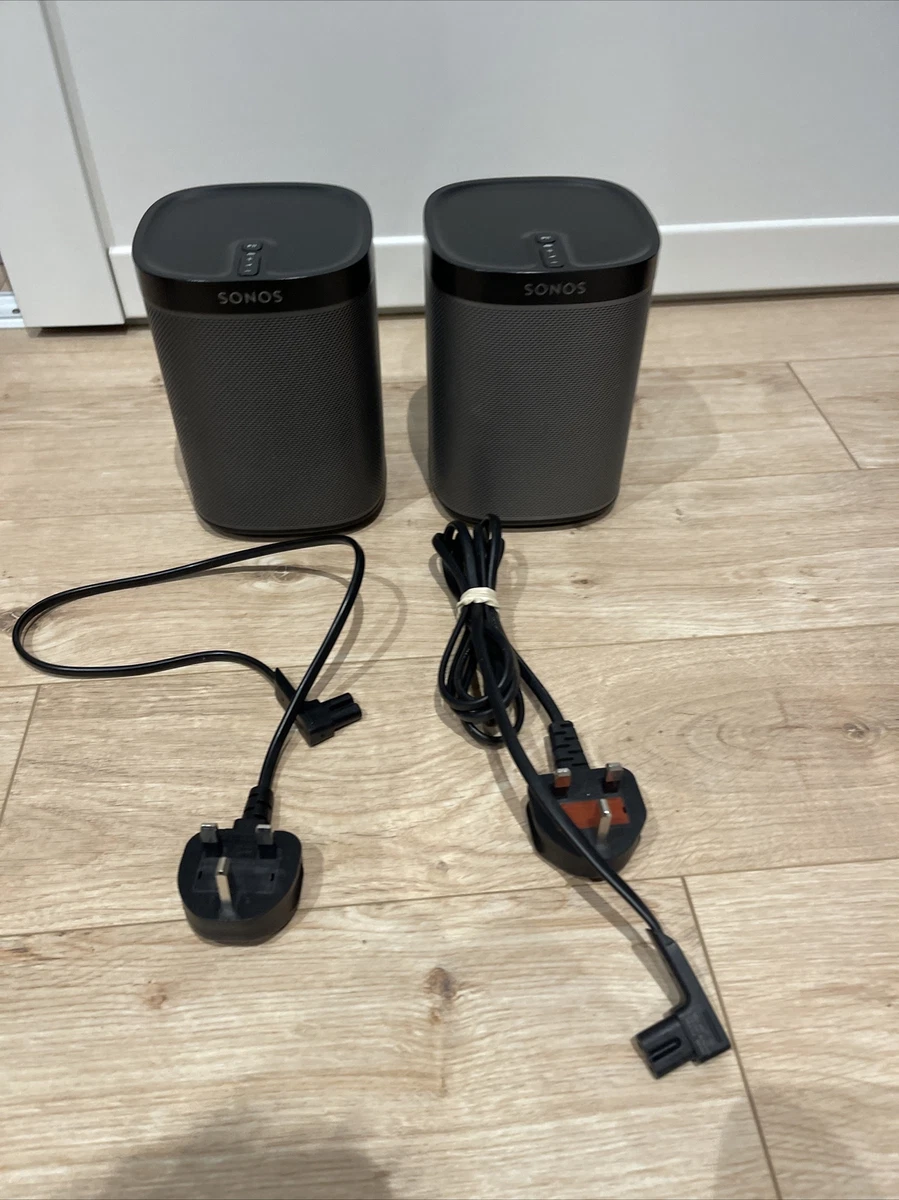 2X Sonos Play 1 Wireless Speaker Black Wifi Gen1 Gen 1 PAIR Works With S2 APPP