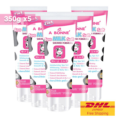 350g x 5 A BONNE Spa Milk Salt plus Creamy Yogurt Shower Formula Free Shipping