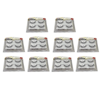 Lot Of 10 Twin Pack Andrea Two Of A Kind False Lash Lightweight Eyelash 21 Black