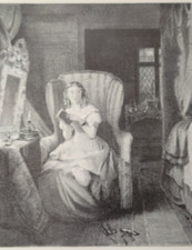 Jane Austen Northanger Abbey CATHARINE MORLAND R. W. Robert William Buss Print