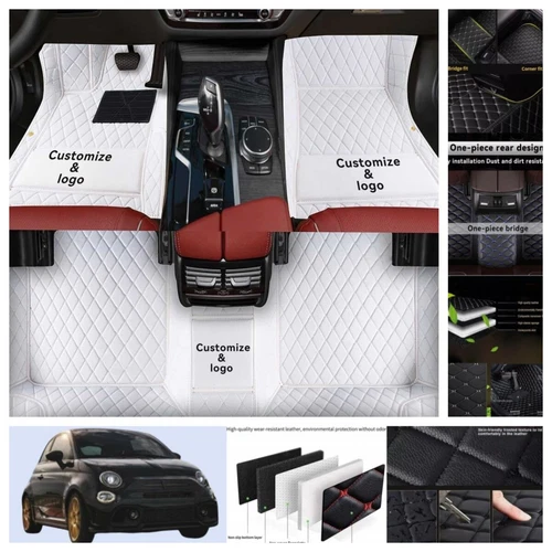 Alfombrillas coche Fiat 500 2008-2019 impermeables para todo tipo de clima alfombras personalizadas carga - Imagen 43 de 44